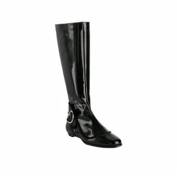Jimmy Choo Ninol Patent Leather Tall Gogo Riding Boot - Picture 11 of 11